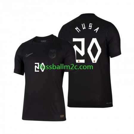 Fußballtrikots Norwegen Antonio Nusa 20 Auswärts Trikotsatz WM 2026 Fußballtrikots Norwegen Antonio Nusa 20 Auswärts Trikotsatz WM 2026